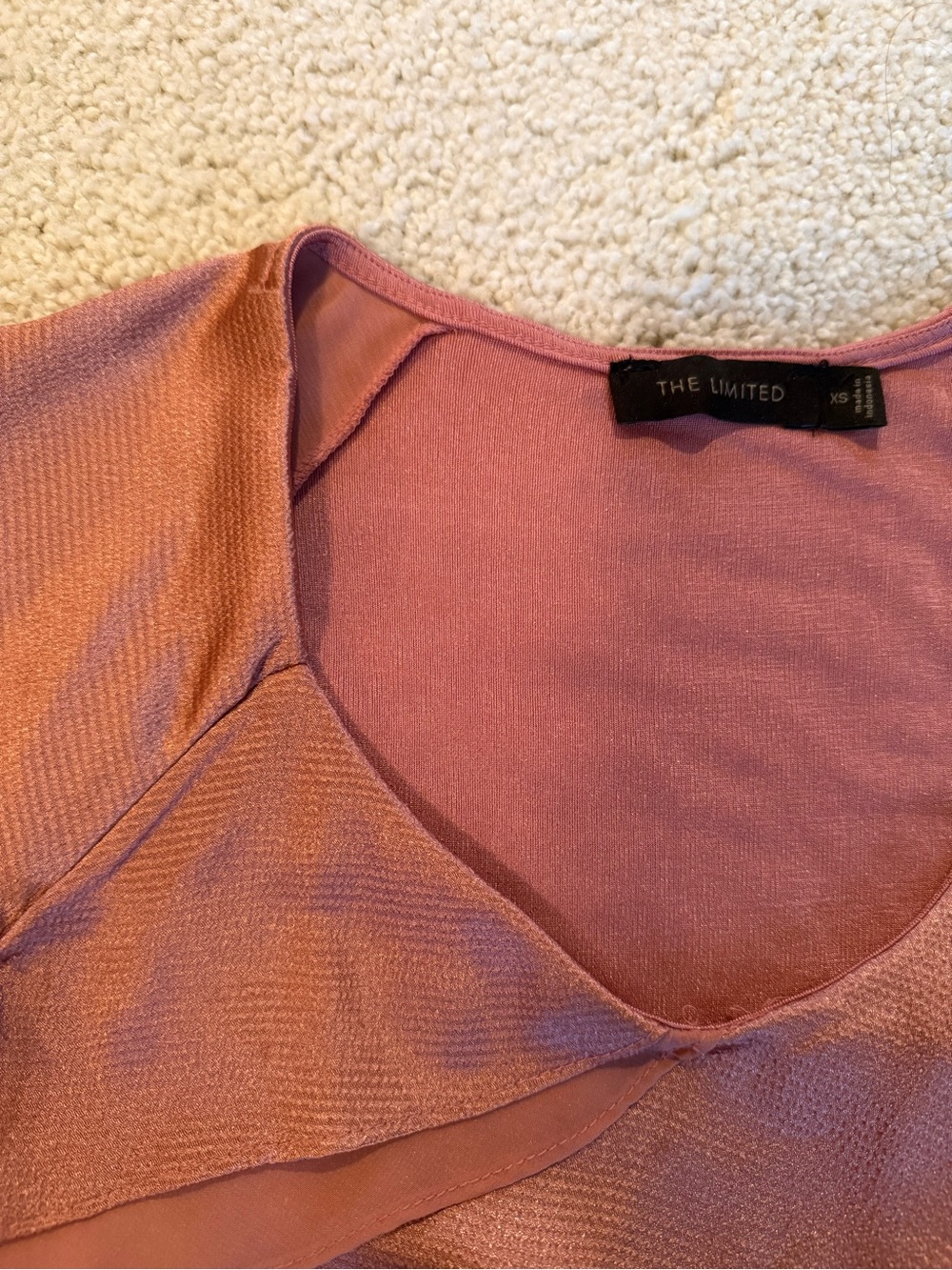 Coral Ruffle Blouse - Picture 2 of 4